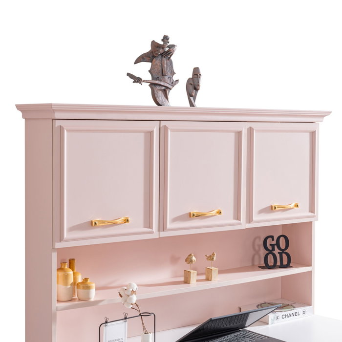 Hanah Home Escritorio de Estudio Rosa y Blanco